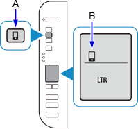figure: Press and hold the Direct button and the Direct icon flashes